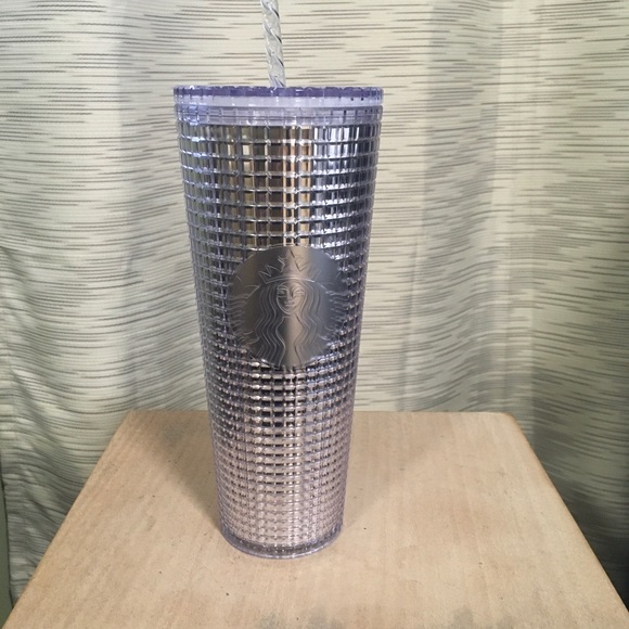 SALE Starbucks grid cold tumbler clear 24oz NWT - Picture 8 of 8